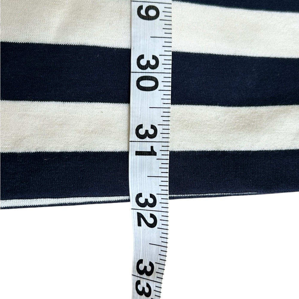 J. CREW NWT Off-the-Shoulder Nautical Stripe Dress Sz Small Blue White Coastal - Picture 11 of 12